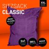 Lumaland 'Luxury' XXL-Sitzsack, Indoor & Outdoor, Lila, Polyester, 380 l Bild 2