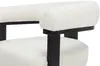 Vente-unique - LIVELIA Stuhl Stoff SchwarzWeiß - B 60 cm x H 78 cm x L 64 cm Bild 5