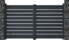 Vente-unique - PRIMO Eingangstor Metall Grau - B 4,6 cm x H 178 cm x L 300 cm Bild 3