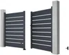 Vente-unique - PRIMO Eingangstor Metall Grau - B 4,6 cm x H 178 cm x L 300 cm Bild 4