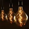 ZMH 1× LED Glühbirne Große Unregelmäßige E27 4W Glühlampe in Ungewöhnlicher Form Pendelleuchte 2200K Warmweiß Dekorative Goldfarbe Beleuchtung für Haus Café Bar Restaurant - Nicht dimmbar Bild 4