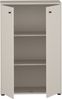 Forte TEMPRA 2 Kommode 70 80, Moderne Kommode 2-türig, Schlafzimmer, Wohnzimmer, Holzwerkstoff, Büro, Kaschmir|Beige, 73,7 cm breit x 111,1 cm hoch x 34,8 cm tief Bild 3
