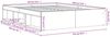 vidaXL Bettgestell Sonoma-Eiche 140x190 cm 3203903 Bild 3