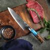 Küchenkompane Fleischmesser Damast Chefmesser 67 Lagen Damaststahl - Damaszener Stahl Küchenmesser Bild 2