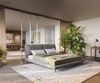 Polsterbettgestell Cusino 180x200 cm Mikrofaser Grau Bild 1