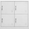 vidaXL Schließfachschrank Hellgrau 90 x 45 x 92,5 cm Stahl [336432] Bild 2
