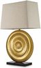 Casa Padrino Luxus Tischleuchte Antik Gold / Schwarz / Beige H. 67 cm - Schreibtischleuchte Bild 2