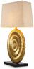 Casa Padrino Luxus Tischleuchte Antik Gold / Schwarz / Beige H. 67 cm - Schreibtischleuchte Bild 3