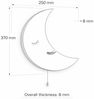COZYCOLLECTIONS LED Wandleuchte Handbemaltes LED-Wandnachtlicht „ Gelber Mond in Holzoptik, LED, Warmweiß, Montessori: sanftes Licht & eigener Schalter – selbstständig nutzbar Bild 2
