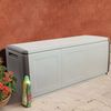 Dmora Achse-Koffer, Mehrzwecktruhe, Aufbewahrungskoffer, Aufbewahrungsbox, 100 % Made in Italy, 138 x 53 x 57 cm, Beige und Braun Bild 2