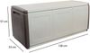Dmora Achse-Koffer, Mehrzwecktruhe, Aufbewahrungskoffer, Aufbewahrungsbox, 100 % Made in Italy, 138 x 53 x 57 cm, Beige und Braun Bild 3