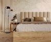 thematys Polsterbett Velours Stauraumbett Bett 90x200, 120x200, 140x200, 160x200, 180x200cm (mit hochwertigem Velours Bezug Samt, Bettrahmen, Bett, mit großen gepolsterten Kopfteil, mit Bettkasten für Stauraum, mit großen gepolsterten Kopfteil, mit Bet... Bild 3