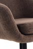Barhocker mit Lehne Braun VILO - Stoffbezug, 99x55x46cm Barhocker mit Lehne Tresenhocker Barstuhl Küchenhocker Thekenhocker hoher Stuhl Bild 5