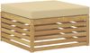 vidaXL Sofagarnituren 6 pcs Weiß und Beige Massivholz Akazie 3390918 Bild 3