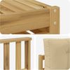 vidaXL Sofagarnituren 6 pcs Weiß und Beige Massivholz Akazie 3390918 Bild 5