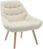 Vente-unique - LUOSTO Sessel Stoff Beige - B 79 cm x H 83 cm x L 87 cm Bild 3