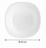 Annastore Geschirr-Set 6er Set Opal Geschirr weiß Speiseteller Suppenteller Dessertteller, 6 Personen, Eckige Teller, Stoßfest, Bruchfest Bild 3