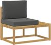 vidaXL Outdoor-Sofagarnitur 3 Stück Weiß und Anthrazit Polyester 3388186 Bild 5