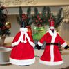ABC Weinflaschenbezug, für Weihnachten, rot, Polyester, 4 x 17 x 12 cm Bild 4