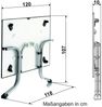 Sieger Boulevard Boulevard-Klapptisch mit vivodur® Tischplatte, Stahl Eisengrau, 120 x 73 x 80 Bild 2