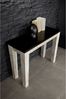 Konsolentisch Mango / Akazie 110x40x76 weiß gewachst CASTLE-ANTIK #241 Bild 3