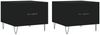 vidaXL Couchtische 2 Stk. Schwarz 50x50x40 cm Holzwerkstoff 829383 Bild 2