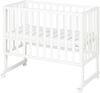 roba Stuben- und Beistellbett 'safe asleep®' - 45 x 90 cm - inkl. Matratze & Canvas Barriere - Weiß Bild 3