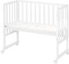 roba Stuben- und Beistellbett 'safe asleep®' - 45 x 90 cm - inkl. Matratze & Canvas Barriere - Weiß Bild 4