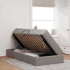 vidaXL Aufbewahrungsbett mit Matratze Taupe 90 x 190 cm Polyester 3399631 Bild 4