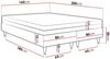 Boxspringbett Sauro Gold für Wandpaneel, Blau, 160x200 cm Bild 3