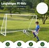 365 x 182 cm Fußballtor mit Hochfestem Netz & 6 Erdspießen Wetterfestes Tor Fußballtraining Bild 5