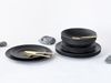 Schiefer Schwarz, Tellerset 12-tlg (mo) Bild 2