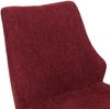 6er-Set Esszimmerstuhl HWC-O48, Küchenstuhl, drehbar Auto-Return, Stoff/Textil Chenille (320g/m²) Öko-Tex ~ bordeaux Bild 5
