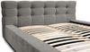 Polsterbett Doppelbett ANTONIO 180x200cm in Stoff Ditra Grau Bild 4