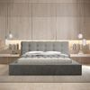 Polsterbett Doppelbett ANTONIO 180x200cm in Stoff Ditra Grau Bild 2