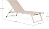 Gartenliege Orltay 2er-Set Aluminium, modern mit Rollen und verstellbarer Rückenlehne, beige Whisper Bild 2