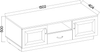 Lowboard TV-Board Stilo 150 cm Esszimmer Landhaus Grau Eiche Artisan Sideboard Bild 4