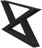 vidaXL Couchtischbeine 2 Stk. Schwarz 70x(30-31,3) cm Stahl 4012692 Bild 4