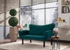 Dmora 2-Sitzer SchlafsofaHone, Verwandelbares Sofa, Lineare Stoffstruktur, Schlafsessel mit Stauraum, 140x65 h70 cm, Hellblau Bild 2
