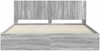 vidaXL Bettgestell mit Stauraum und Kopfteil Grau Sonoma 200 x 200 cm 3413818 Bild 5