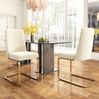 Esszimmerstuhl 6er-Set 88×52×45 cm mit Samtbezug und Metallbeinen – beige, komfortabel und vielseitig Bild 3