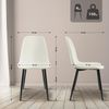 Esszimmerstuhl RAZON - Stoff Creme 45x54x88 cm | Essstühle Esszimmerstühle Küchenstühle Wohnzimmerstühle Bild 4