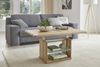 Funktionstisch Chantal höhenverstellbar 110x65x50 Couchtisch Massivholz Wildeiche Bianco 16208 Bild 3