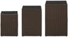 vidaXL Beistelltische 3 Stk. mit Glasplatten Braun Poly Rattan 316380 Bild 2