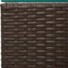 vidaXL Beistelltische 3 Stk. mit Glasplatten Braun Poly Rattan 316380 Bild 5