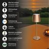 easy! BY FHL Außen-Tischleuchte Roxi, Dimmfunktion, Farbsteuerung, USB-Ladefunktion, LED fest integriert, Warmweiß, lange Leuchtdauer Bild 3