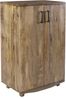 Barschrank OSKAR - Mangoholz Braun 122x46x74cm | Weinschrank Kaffeetresenschrank Bild 1