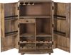 Barschrank OSKAR - Mangoholz Braun 122x46x74cm | Weinschrank Kaffeetresenschrank Bild 3