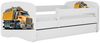 Raumhirsch Furniture Kinderbett 70x140, 80x160, 80x180 cm - Komplettset mit Matratze & Schublade (Bett für Jungs, Einzelbett für Kinder 2–12 Jahre mit Rausfallschutz), verschiedene Farben & Designs Bild 2