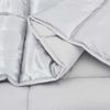 vidaXL Winterbettdecke Silber 135 x 200 cm Satin und Mikrofaser 42025860 Bild 5